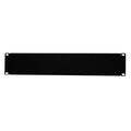 Quest Manufacturing Blank Filler Panel, 2U, 3.50in H x 19in , Black BP19-02